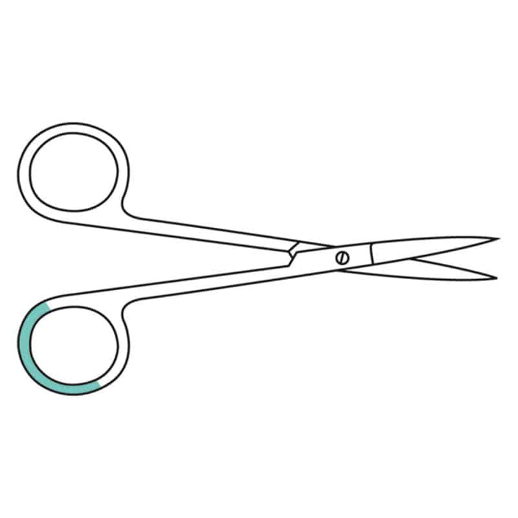 Iris Scissors, 11.5 cm straight