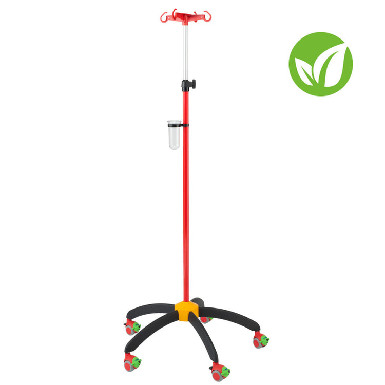 "Rainbow" Children's IV Stand red