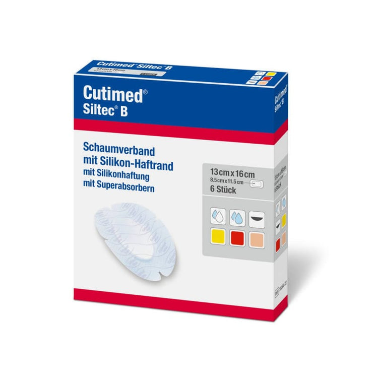 Cutimed® Siltec® B Oval, 7 cm x 10 cm