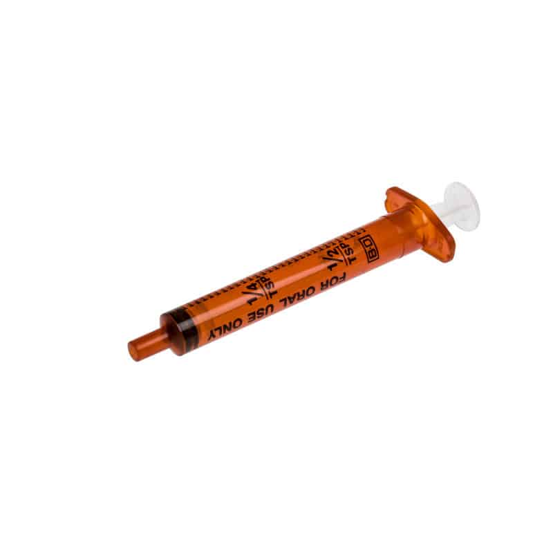 BD Oral Syringes, light-protected