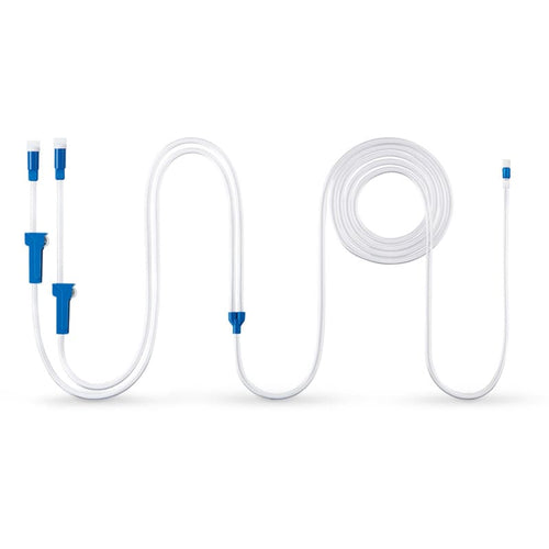 Bifurcated Fluid Transfer Set
